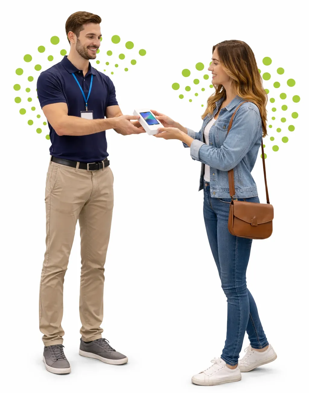 friendly exchange at the store 1